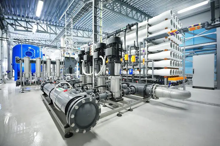 pump-station-for-reverse-osmosis-industrial-city-water-treatment-station-wide-angle-perspective