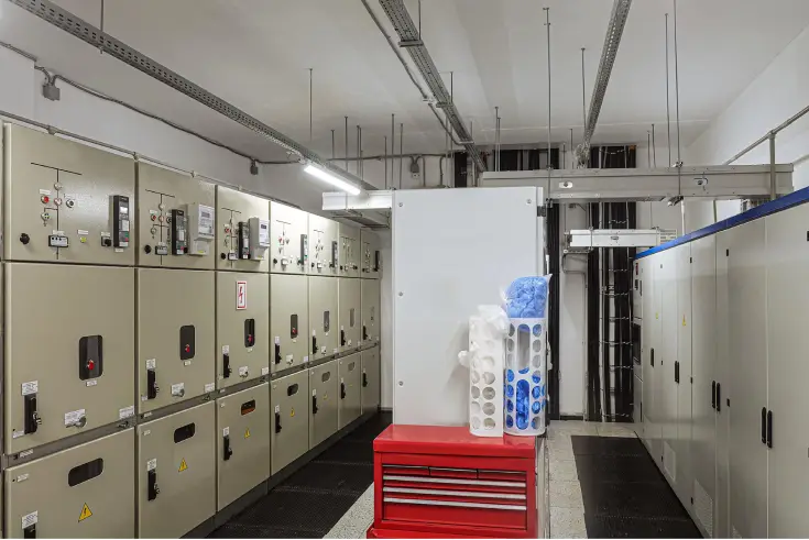 industrial-electrical-panel-room-setup
