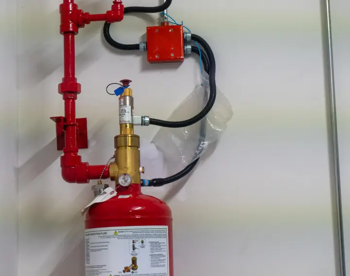 red-fire-protection-pipes-and-valve-system-setup