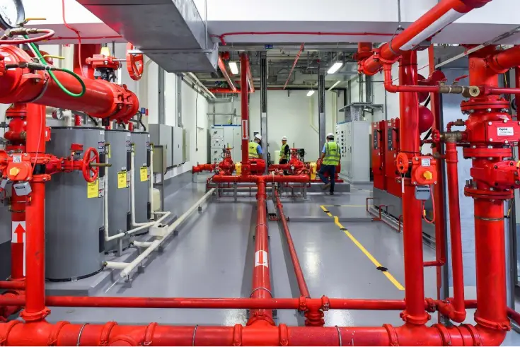 fire-sprinkler-piping-system-in-industrial-building