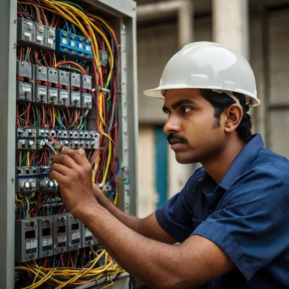 indian-electrician-inspecting-electrical-panel-wiring