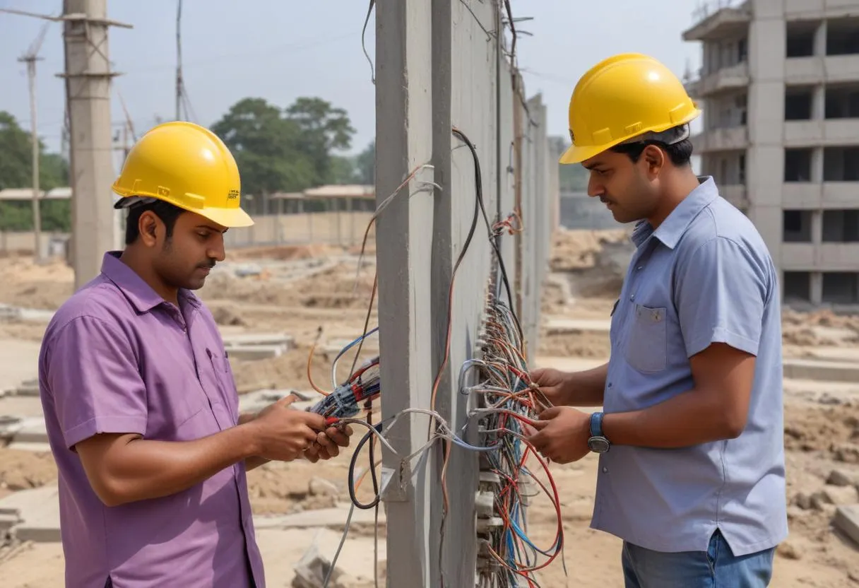 electricians-performing-wiring-maintenance-and-inspection